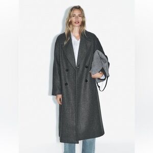 Zara Oversized Soft Coat - Size small